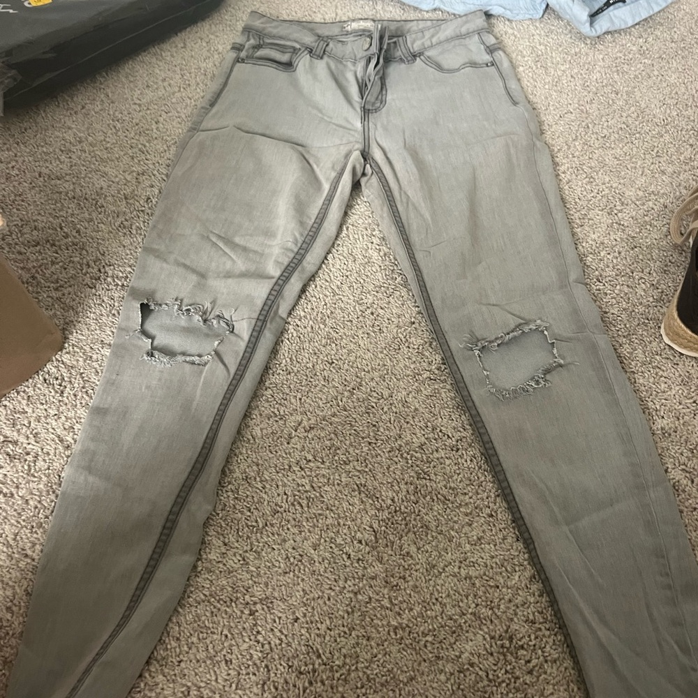 Free people jeans. Size 26. Light grey wash.